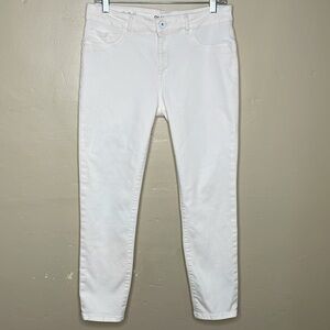 DL1961 Jeans White FLORENCE Instasculpt Cropped Porcelain Jegging Style Skinny